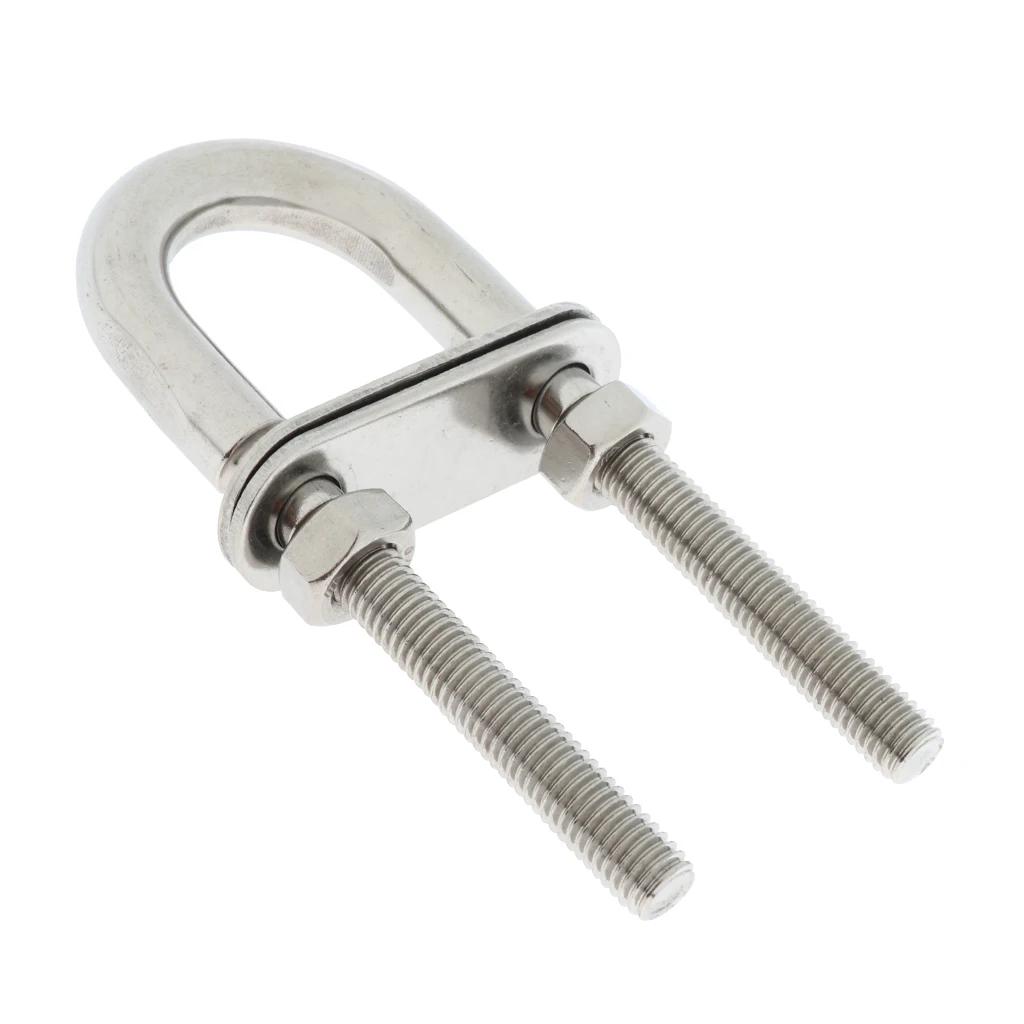 304 Rvs Marine Touw Rigging Boog Stern Eye U-bout Yacht Boot Hardware Groothandel Dropshipping Marine Rigging M8 * 100