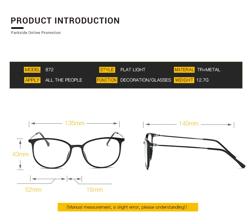 2024TR90 Brillen Rahmen Frauen Gläser Männer Gläser Rahmen Transparent Klare Linse Optische Brillen Oculos De Grau Feminino – Detail 3