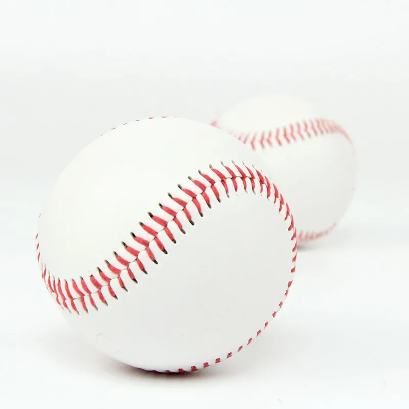 1pcs  High quality Baseballs PVC Upper Rubber Inner Soft Baseball Balls Softball Ball Training Exercise Baseball Balls