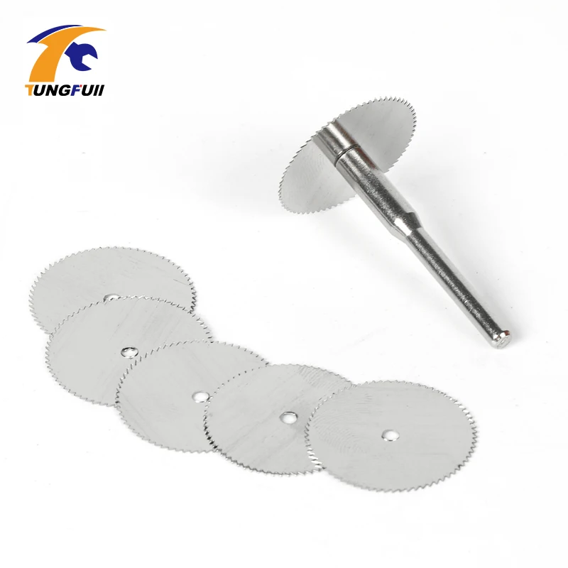 TUNGFULL Dremel อุปกรณ์เสริม15Pc 22Mm ใบเลื่อยวงเดือน1Pcs 3Mm Shank เครื่องตัดไม้ Dremel อุปกรณ์เสริมสำหรับเครื่องมือโรตารี่