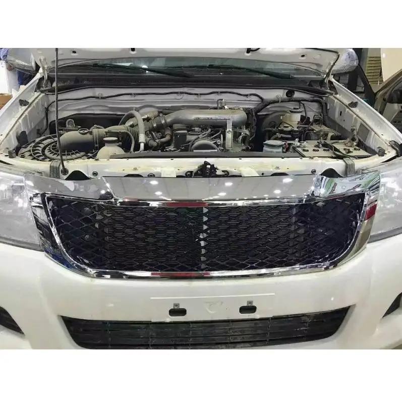 CITYCARAUTO OWN DESIGN MODIFICADO CHORMED RACING GRILLE PICKUP FRONT GRILLE MASK para HILUX VIGO 2012-2014 raptor GRILLS