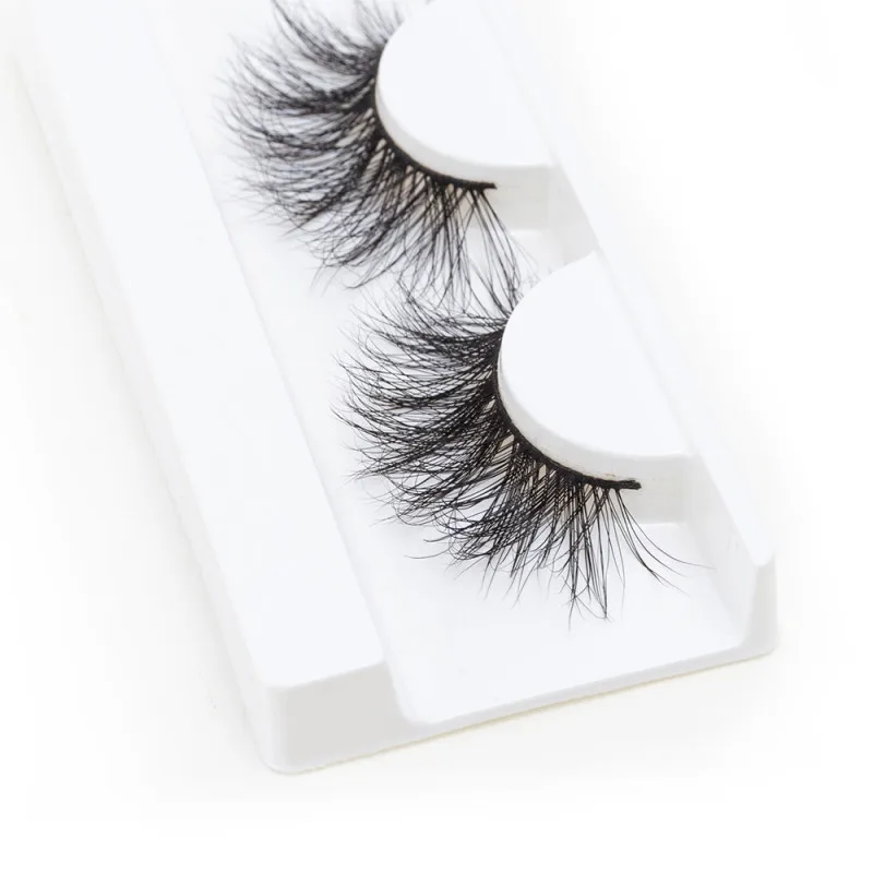 3D Mink Lashes 25มม.แถบขนตาปลอมธรรมชาติยาวนุ่มแต่ละต่อขนตาแต่งหน้าความงาม Gratis Ongkir