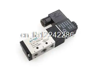 4V210-08 5Ports2Position Single Solenoid Pneumatic Air Valve 1/4