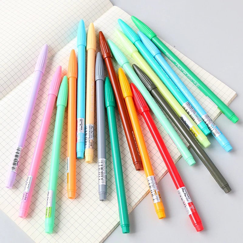 1pc mon 3000 Water soluble ink Fiber water pen hook line Art Marker Plus Pens