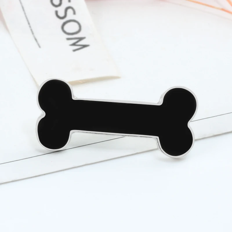 Fashion Couple Cat Dog Animal Cartoon Brooch Cute Cat Head Fish Bone Metal Enamel Pins Brooches Jewelry Backpack Hat Badge Gift