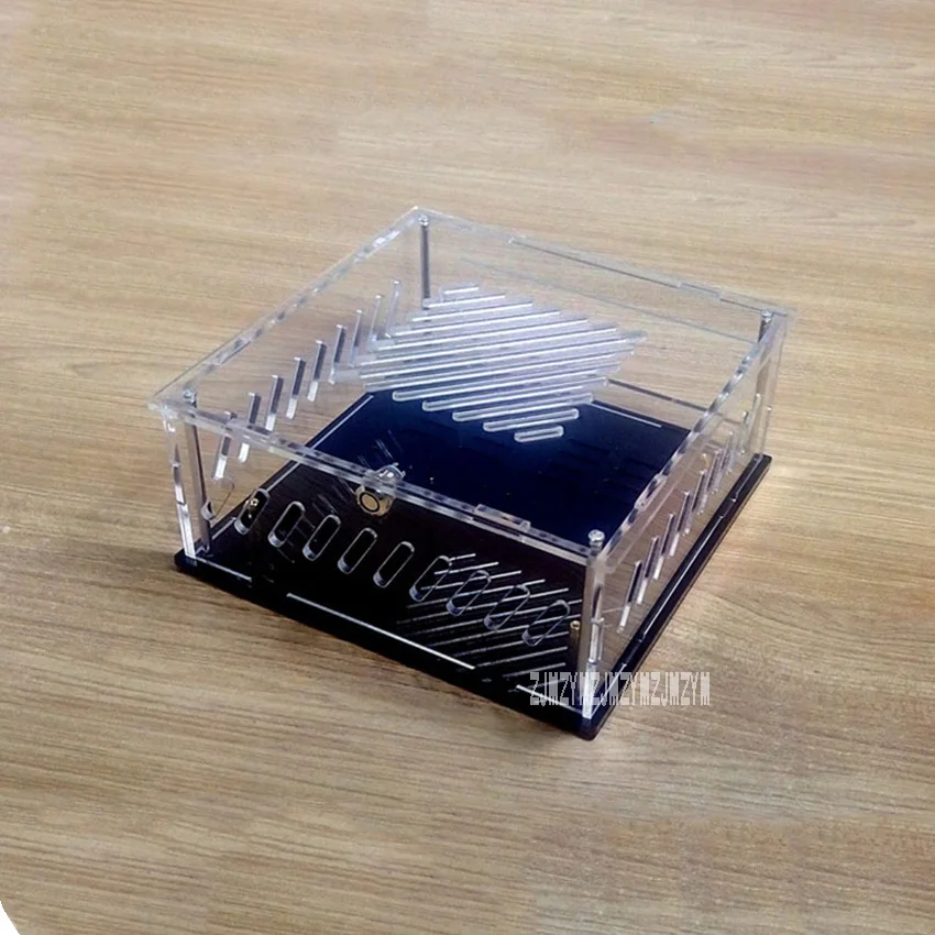 DIY Transparent Acrylic Computer Case Box Desktop PC Computer Chassis Case for mini ITX Version Mainboard Motherboard