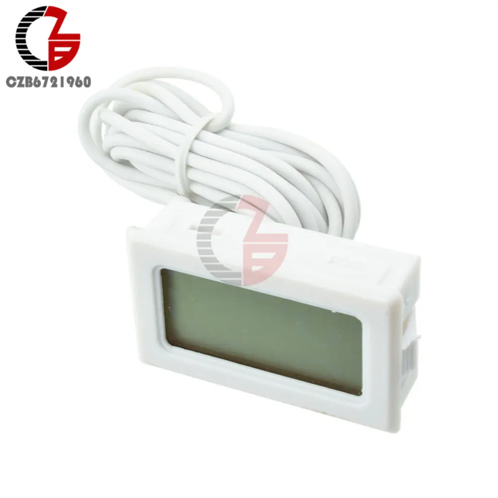 TPM-10 FY-10 2M 3M 5M LED Digital Thermometer Temperature Sensor Meter Detector Tester 5V 12V for Car Indoor Baby Bath Incubator