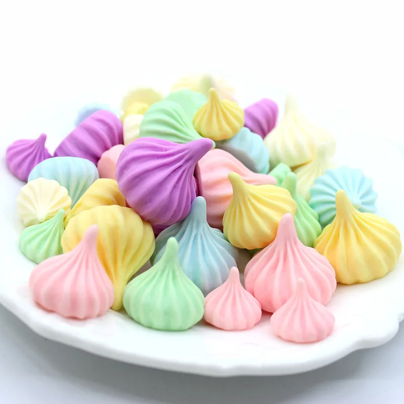حلوى صناعية للمنزل ، نموذج كريم Meringue Sugar ، ديكور يدوي مصغر ، ديكور حديقة خرافية ، إكسسوارات DIY ، 10 قطعة #3