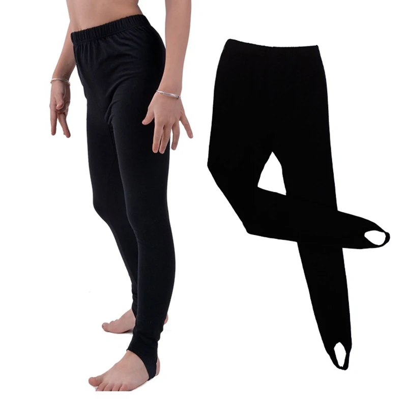 Adult Girls Spandex Nylon Stirrup Leggings Ballet Dance for Gymnastic Thick Velvet Leggings