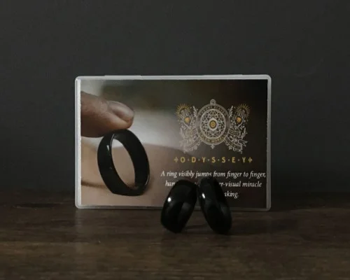 Odyssey Ring by Calen Morelli Close up Magic Tricks Jumping Ring Close Up Street Magic Illusions Gimmick Mentalism Props