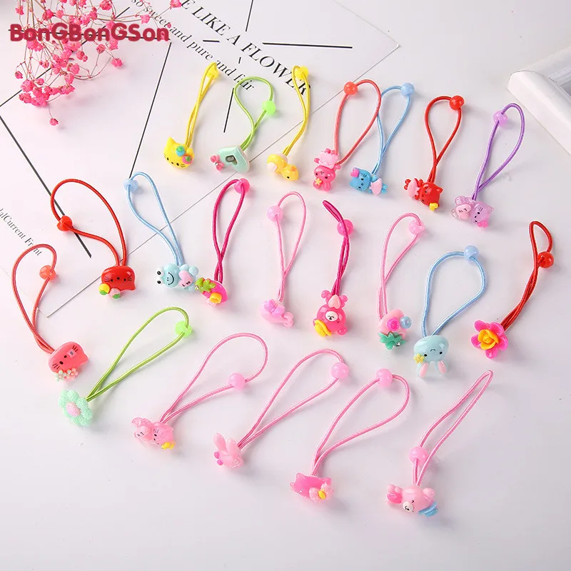 

Baby Girls Hair Bands Kids Elastic Hair Ropes Bebe Cartoon Hair Holder Performance Gifts High Quality Children Hair Accessories