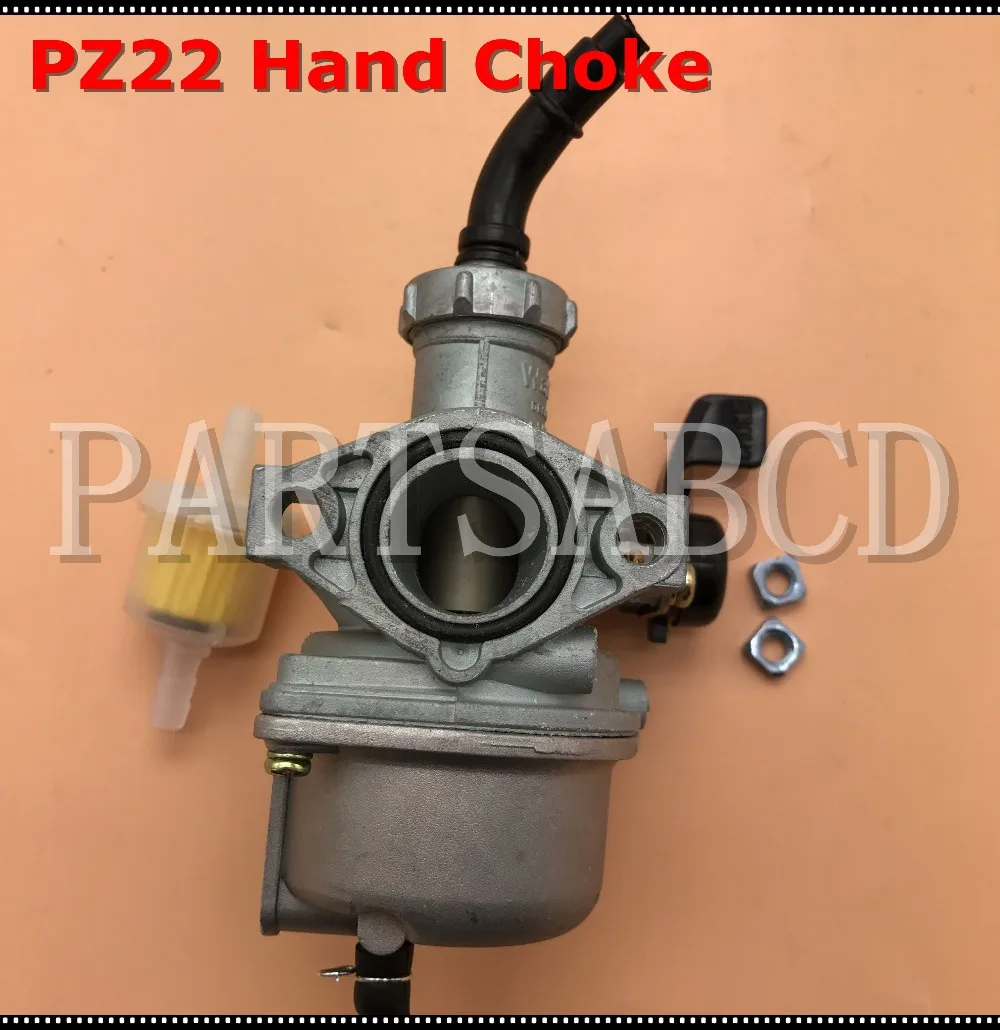 

PZ22 Carburetor 22mm Intake Carb Hand Choke 110CC 125CC ATV Quad Dirt Bike Go Kart Parts