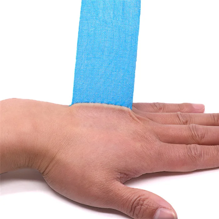 Kinesiologie-Tape, elastische Bänder für Sport, Muskelbandage, Baumwolle, selbstklebend, Strain Injury Support, Aufkleber zur Linderung von Knieschmerzen – Detail 7