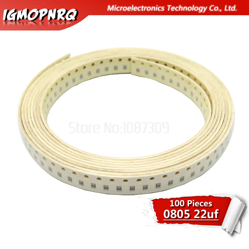 100pcs 22uF X5R Error 20% 6.3V 0805 226 SMD Thick Film Chip Multilayer Ceramic Capacitor