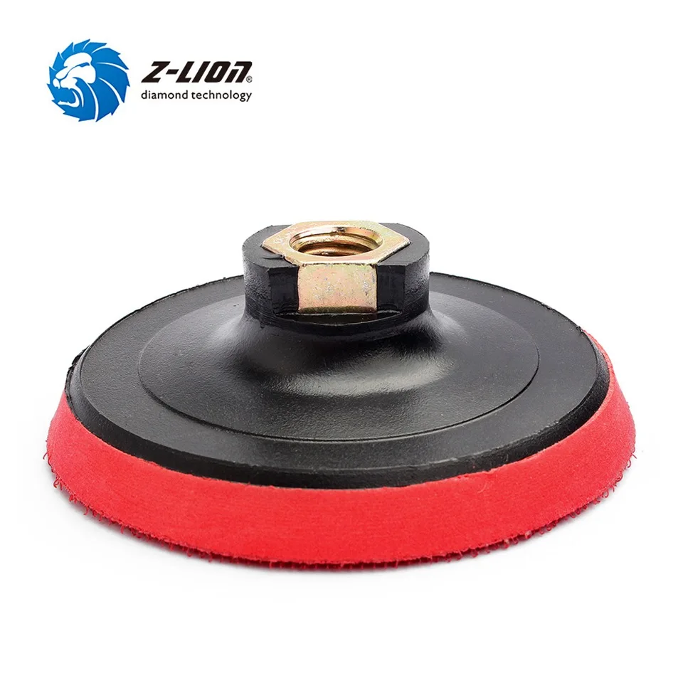 Z-LION 4 Inch 2pcs Backing Pad M14  5/8-11 Thread Plastic Foam Polishing Pad Holder Hook & Loop  Backer Plate For Polisher