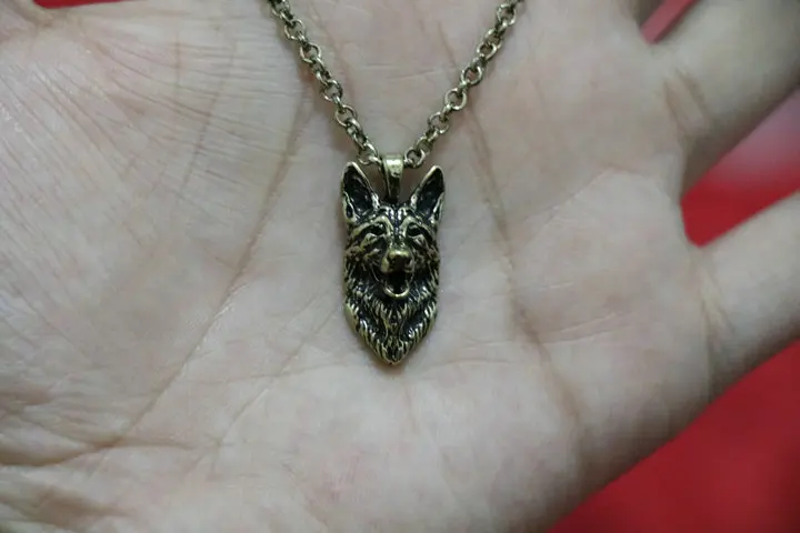 German shepherd necklace dog pendant Animal series jewelry for pet lovers