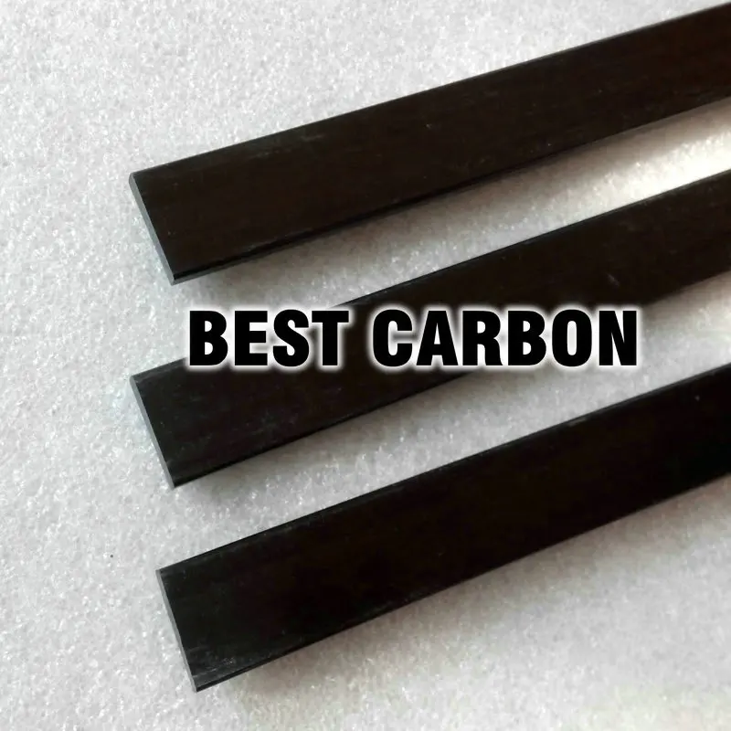 5mm x 20mm x 1000mm In Fibra di Carbonio Striscia