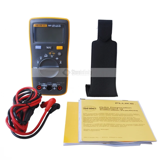 Fluke 107 AC/DC Current Handeled Digital Multimeter with Magnetic Pendant