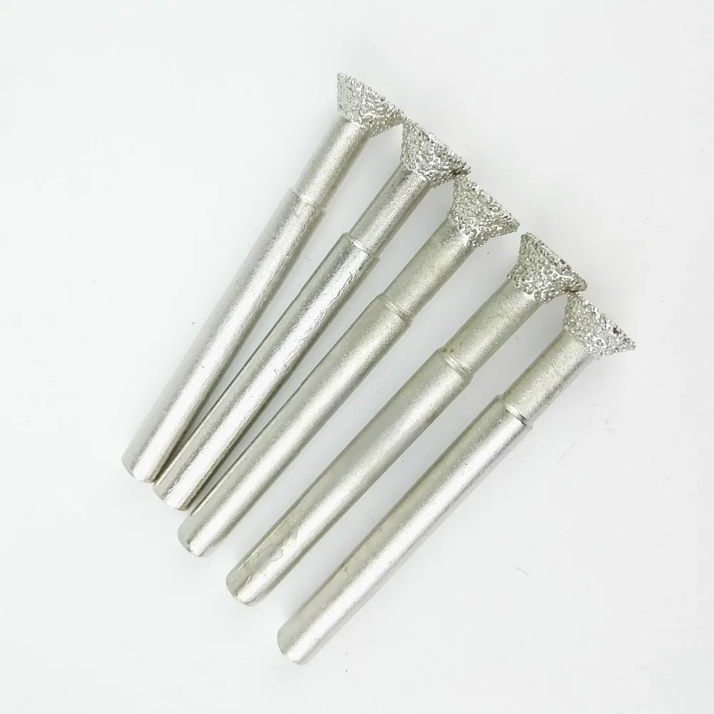 DIATOOL 5 unids #7 De Vacío Herramienta Rotativa Para El Hormigón De Piedra de Diamante Soldadas Cilindro Extremo Plano, molienda Bits