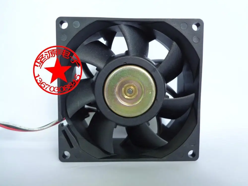 Delta Electronics FFB0812EHE F00 DC 12V 1.35A 80x80x38mm 3-wire Server Cooling Fan