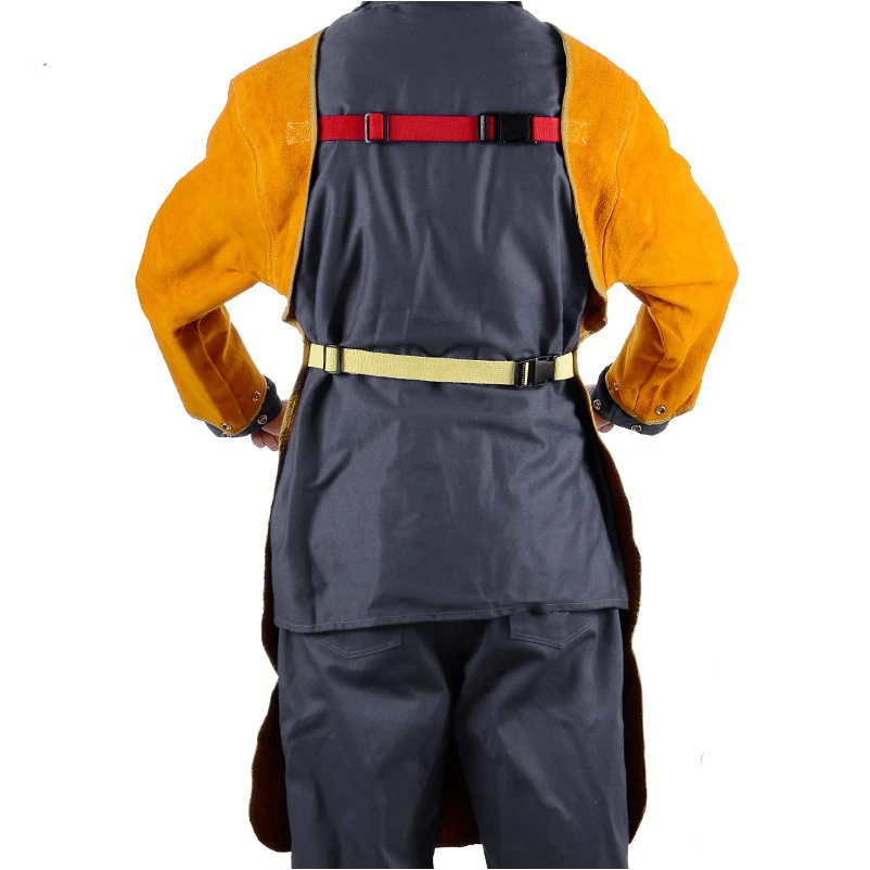 Flame Retardant Welding Clothing FR Pants Cow Leather Welding Jackets Fire Retardant Split Cow Leather Welder Apron