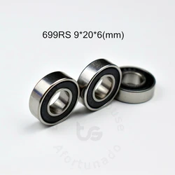 699RS Bearing 10 Pieces 9*20*6(mm) chrome steel rubber Sealed High speed Mechanical equipment parts