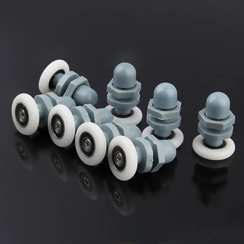 4pcs sliding shower door nylon runner/rollers/wheels/pulley diameter 19mm/22mm 23mm/25mm/27mm Shower Room  Cabin Accessories.
