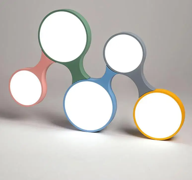 Modern Led Ceiling Light Dimmable Remote Control Lustre Ultra thin 5cm Colorful Ceiling Lights Fixtures For Kids Room Bedroom