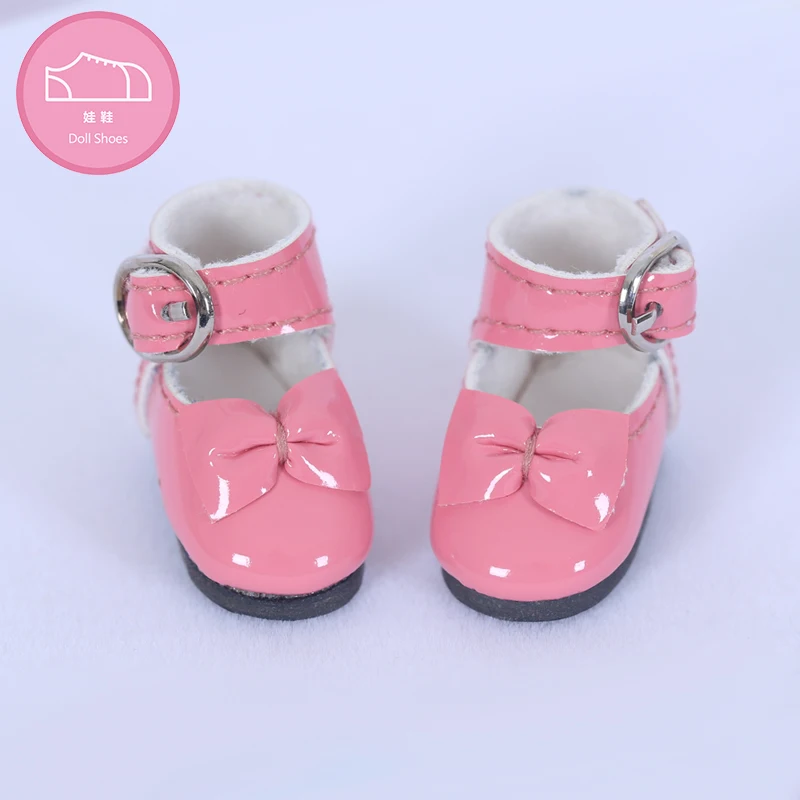 Bjd shoes for 1/8 Lati Yosd Pukipuki BJD body leather shoes about Length 2.9cm width 1.2cm Doll Accessories