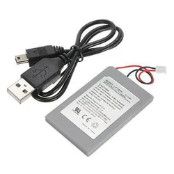 3.7V 1800mAh Rechargeable Battery for Playstation 3 PS3 Gamepad Controller Replacement Power Battery with USB Data Charger Cable