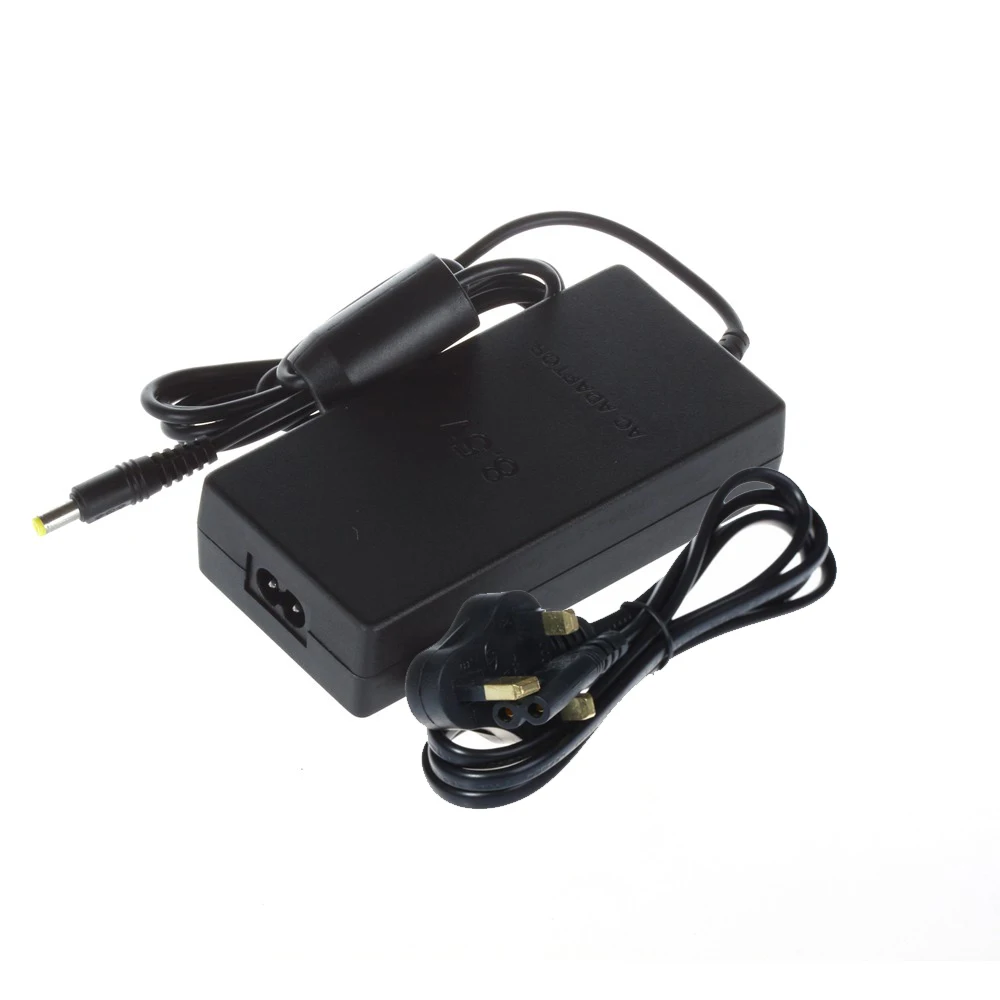 

xunbeifang 10pcs UK Plug AC Adapter Charger Cord Cable Supply Power For PS2 Console Slim Black