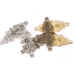 10pcs 62x24mm 금속 공예 선조 랩 커넥터 Scrapbooking 선물 용품에 대 한 골동품 Diy Embellishments 홈 장식 YK0734