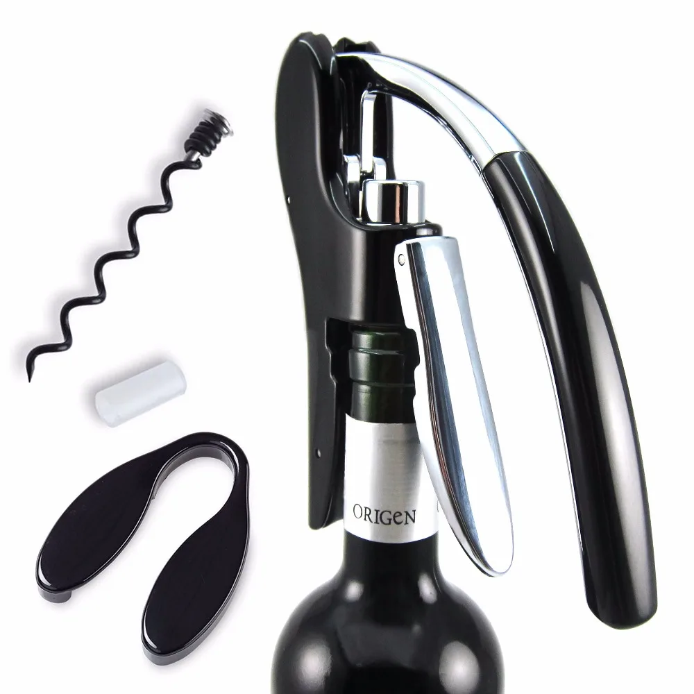 Berufs Zink-legierung Power Wein Opener Screwpull Korkenzieher Bonus folie cutter Premium Kaninchen Hebel Korkenzieher für Wein