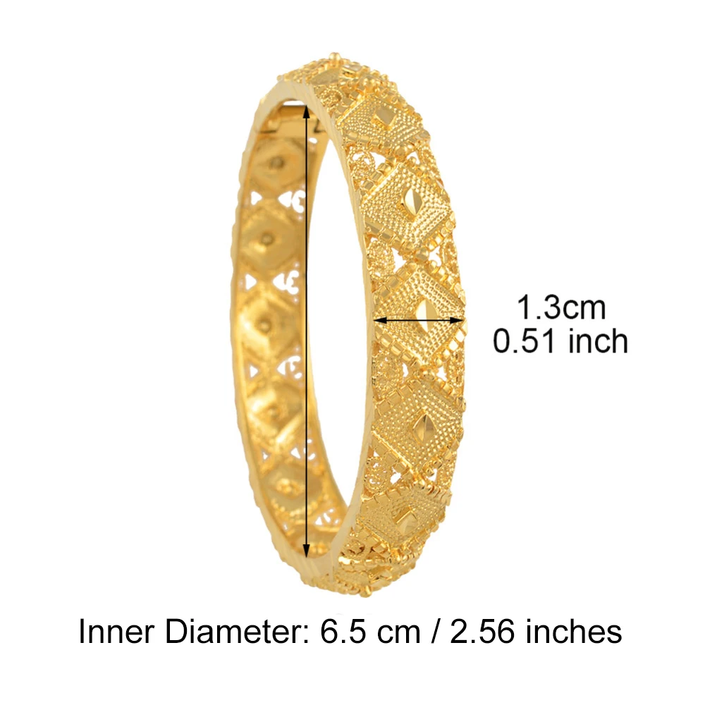 Anniyo Ethiopian Bangle Women Fashion 24K Gold Color Dubai Bride Weeding Products African Bracelet Arab Jewelry @@045602