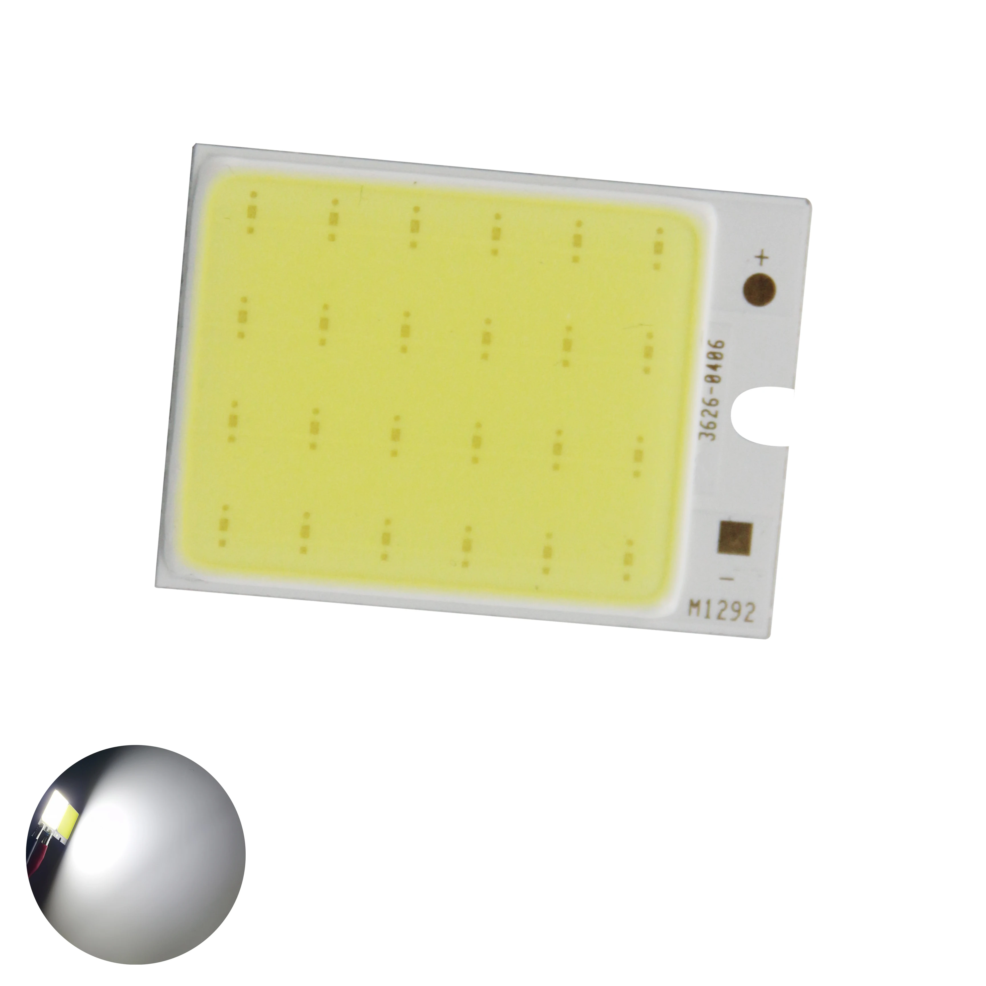 Hot cob ha condotto la striscia 12v 36 millimetri 26 millimetri led cob sorgente di luce di striscia 3w Bianco HA CONDOTTO LA barra luce per la