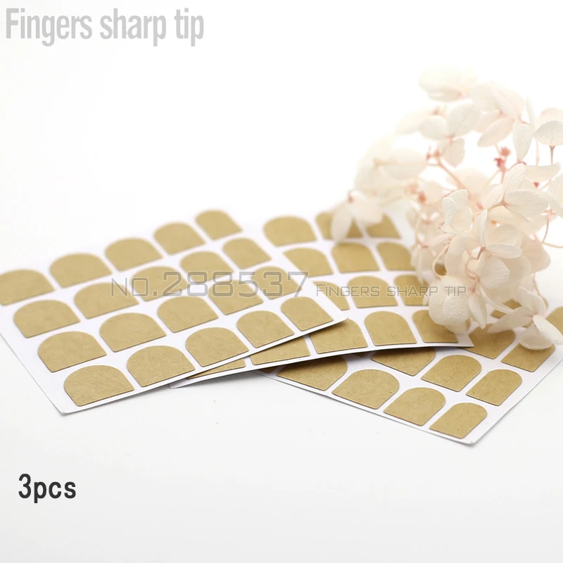 3pcs 5pcs 100pcs easy to use False nails stickers double-sided stickers glue Fake nail  Tape Clear