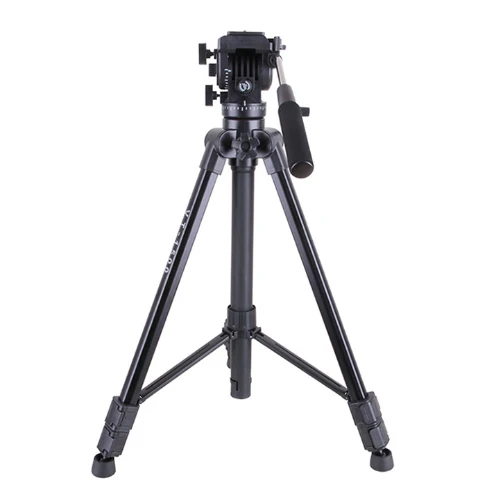 

VT-1500 Professional Aluminum Video Camera Studio Photo Tripod with Fluid Damping Head for film video shooting Max Loading 22lb