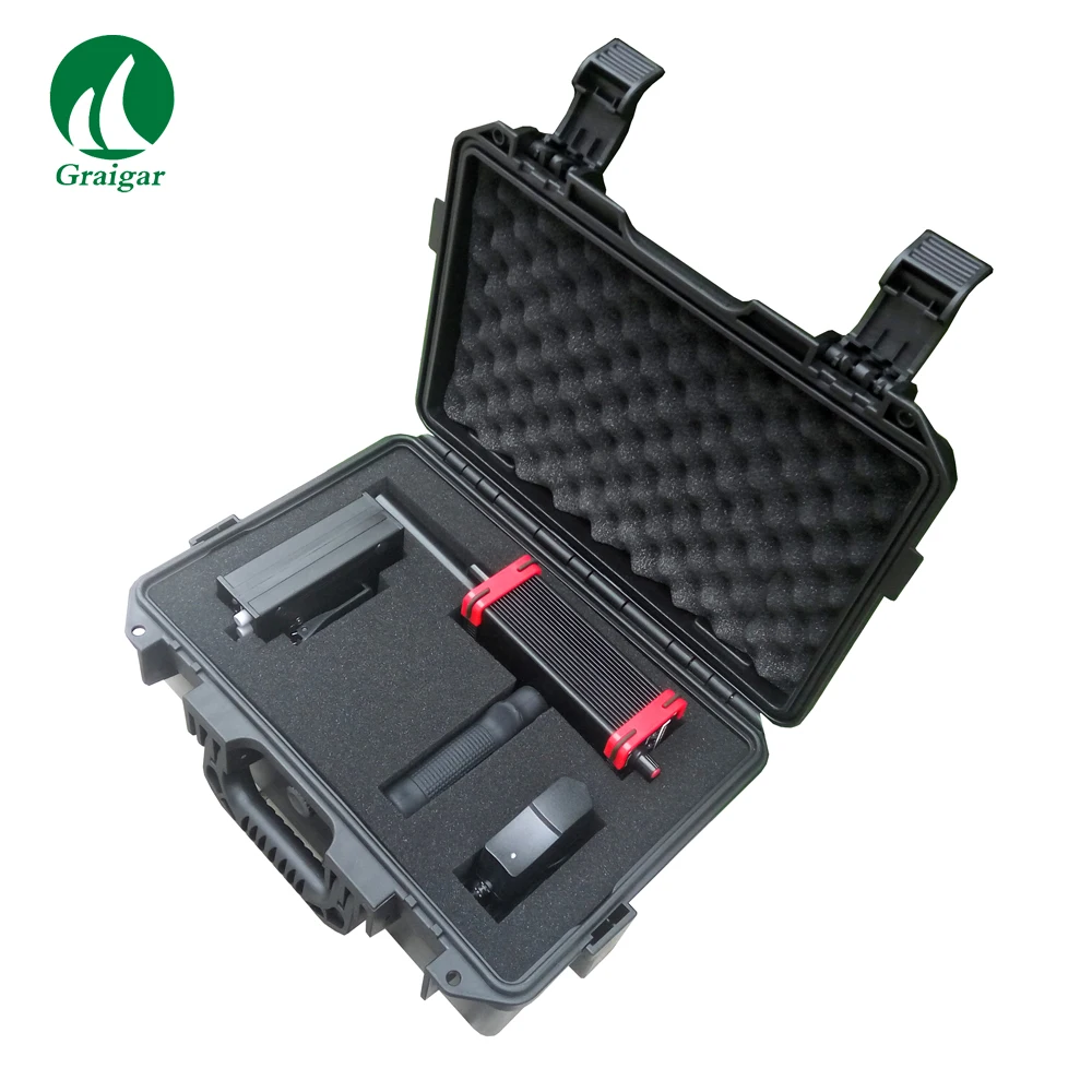 GR-100 Mini Underground Treas เครื่องตรวจจับโลหะสีดำ Hawk ที่ดีที่สุดเลเซอร์ชี้ Techlogy Treasure Hunter สีแดง