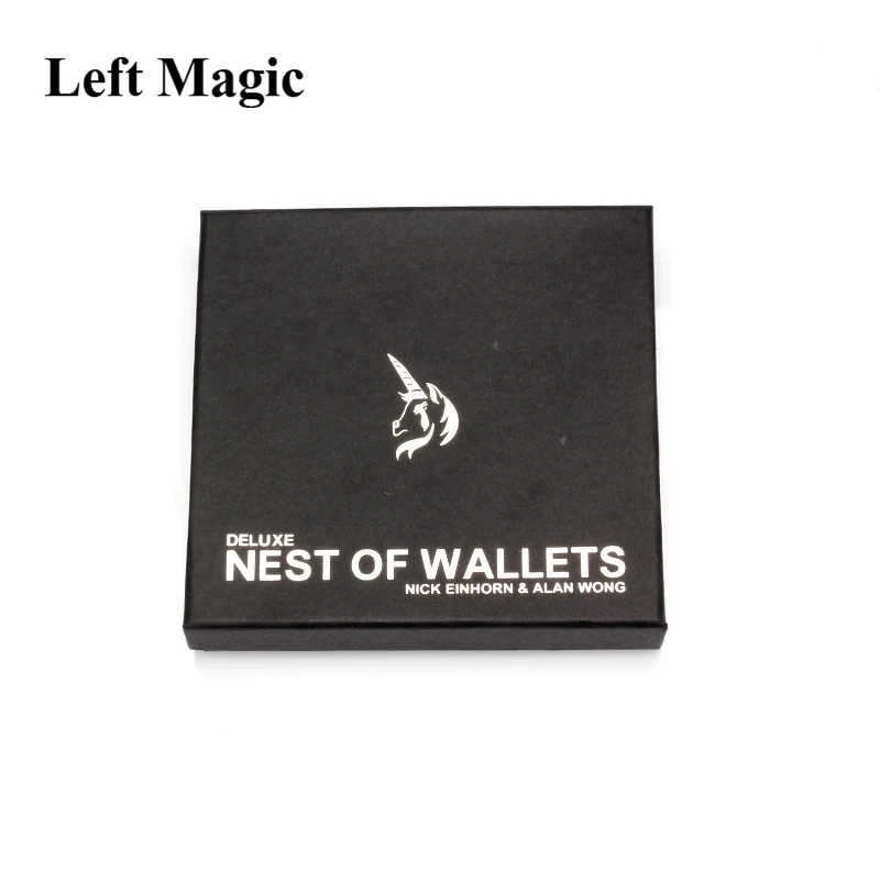 Deluxe Nest Of Wallets GimmickMagic Trick Close Up Magic Street Illusions Stage Magic Props Mentalism Accessories