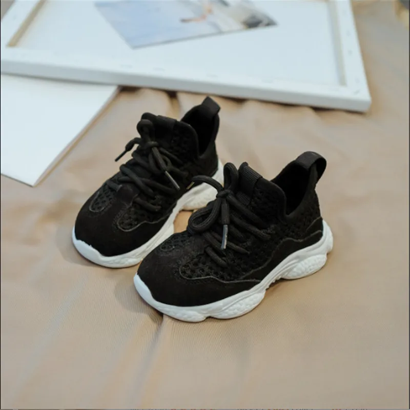 2023 New Spring/Autumn Children Shoes Unisex Toddler Boys Girls Sneaker Mesh Breathable Fashion Casual Kids Shoes 21-30