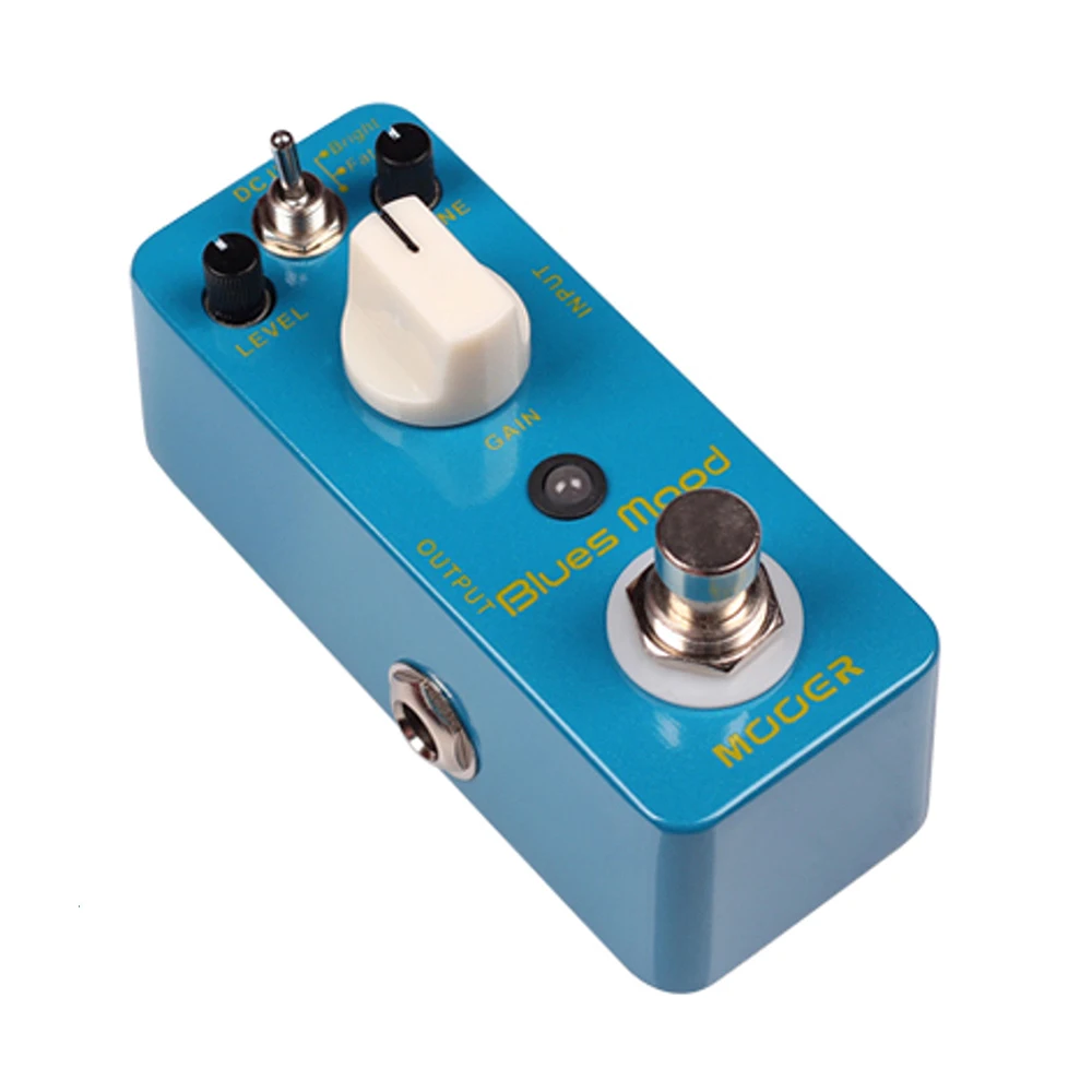 MOOER MBD2 Pedal de guitarra Blue Mood estilo Blues Pedal de efecto de guitarra Overdrive 2 modos (brillante/grasa) True Bypass carcasa totalmente