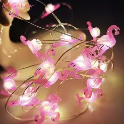 Flamingo LED String Light Hawaii Party Decor Pineapple Unicorn Cactus Fairy Lights Tropical Party Supplies Birthday Party Decor