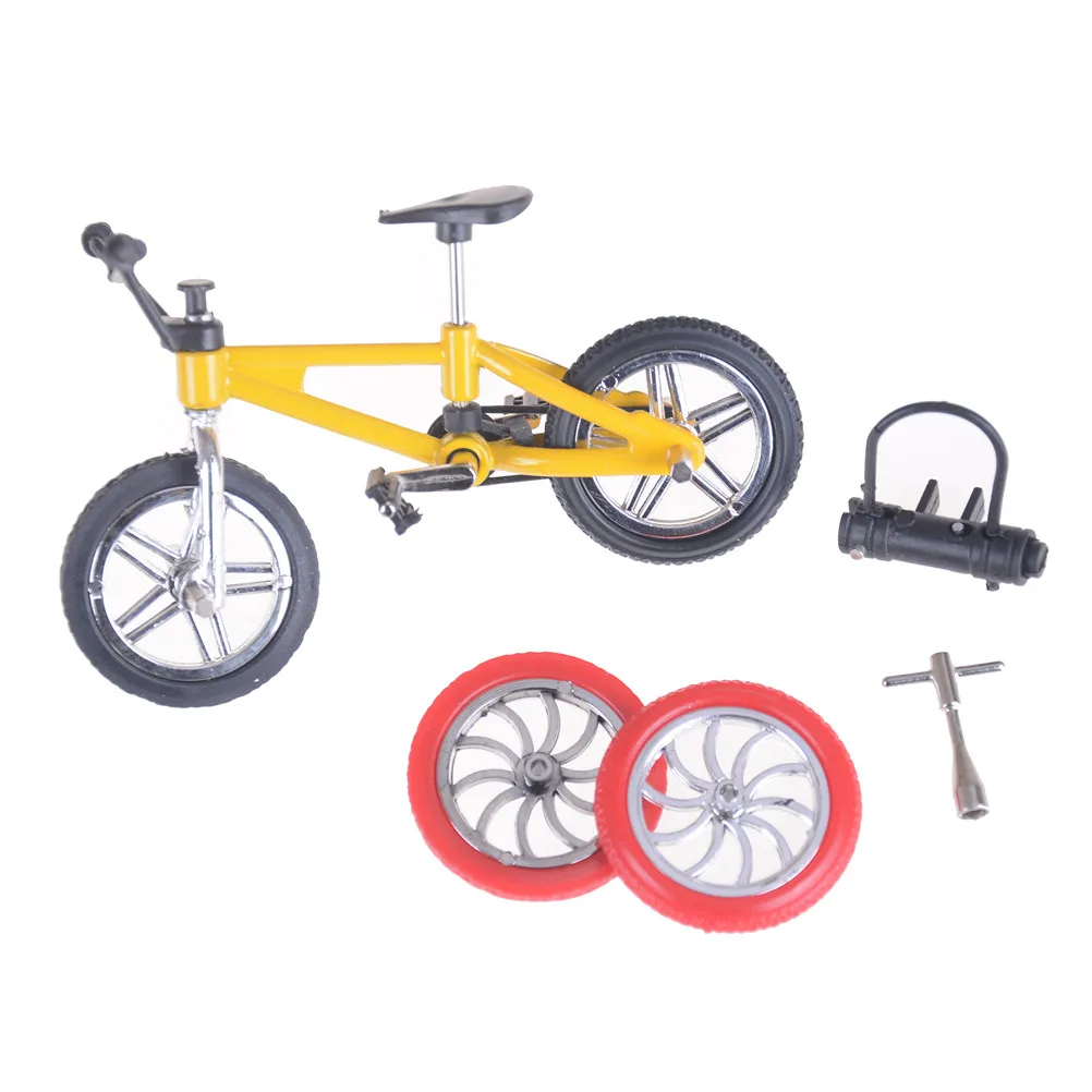 Mini Finger BMX Bicycle Flick Trix Finger Bikes Toys Tech Deck Gadgets Novelty Gag Toys For Kids Gifts BMX Bicycle Model Bike