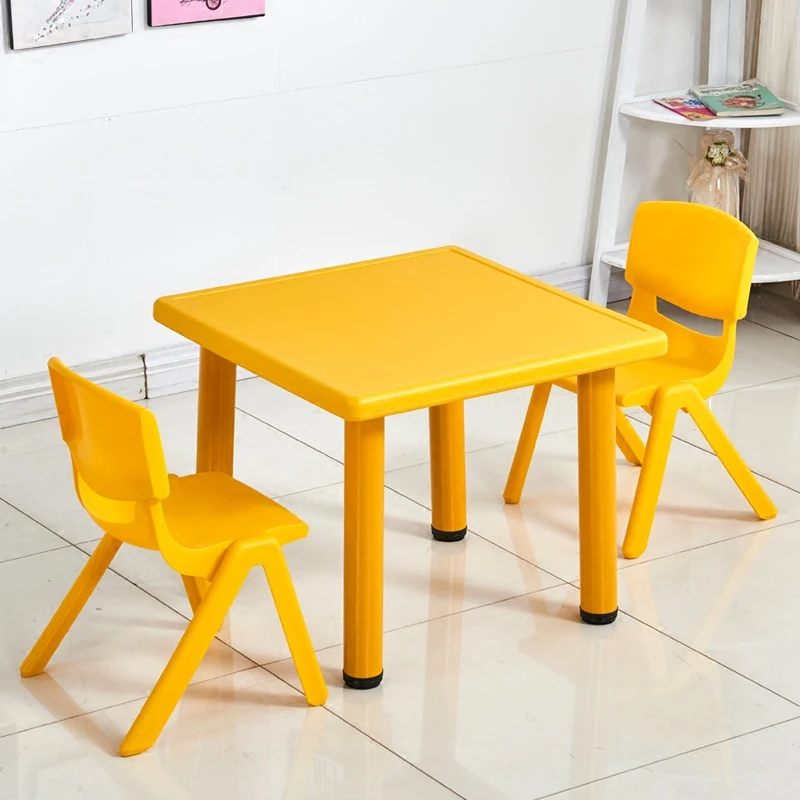 Kindergarten Plastic Tables and Chairs, Games Table, Paintings Table