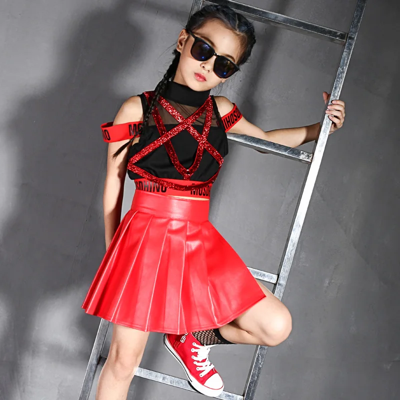 

Children's costumes girls street dance jazz dance set performance clothes modern dance clothes cheerleading costumes