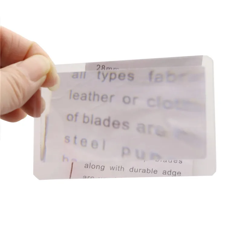 7 Pcs Card Size Ultra Thin Credit Card 3 X Magnifier Magnification Magnifying Glass Fresnel LENS for Reading NG4S