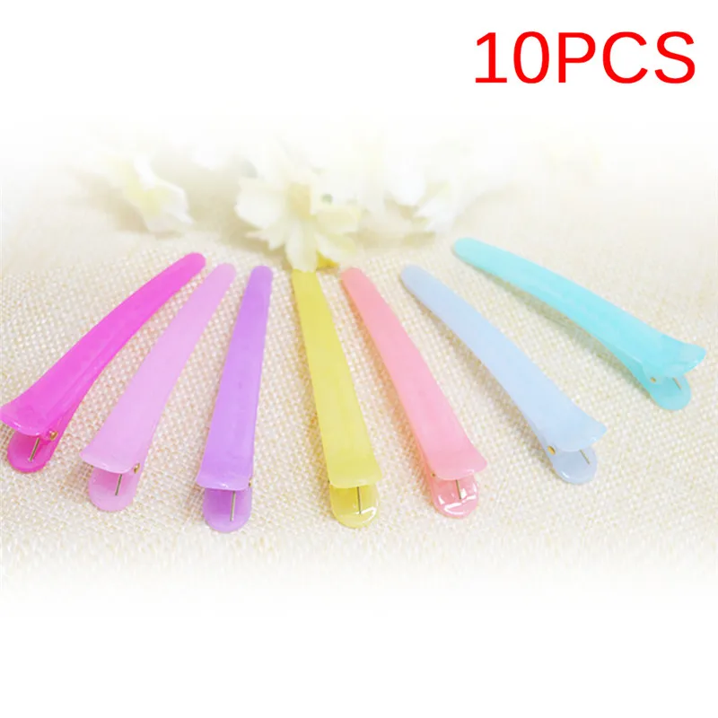 

10Pcs Plastic Hair Clips Barrettes Headwear Hairdressing Clamp Salon Hair Styling Tool