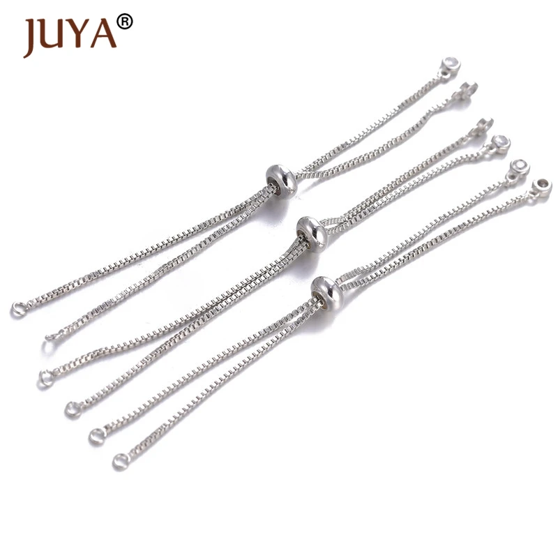 Adjustable two loops connector chain for making jewelry diy bracelets accessories 10pcs wholesale