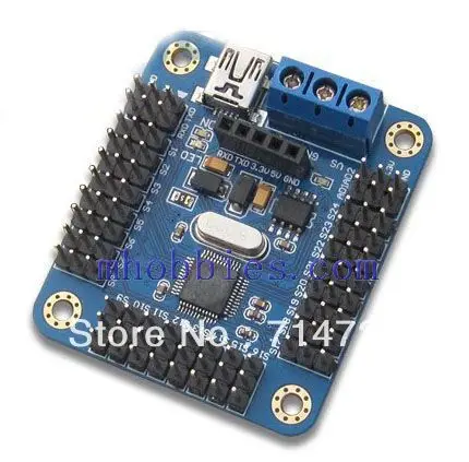 

Wholesale Mini USB 16 channel servo controller board for Arduino robot project