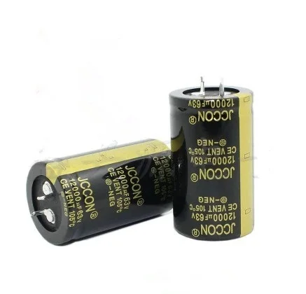 20PCS-2PCS 63V12000UF 12000UF 63V  High Frequency Low ESR Electrolytic Capacitors Size:30X50MM New and Original